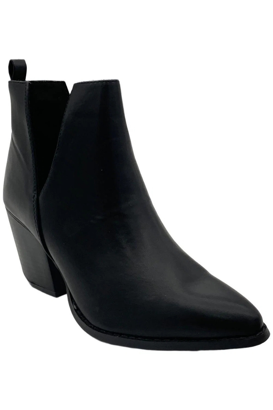 NinetinGel Women's Dimly Ankle Boots Black - Medium